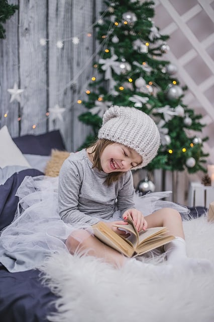 girl reading a book