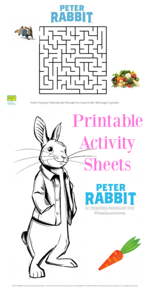 Peter Rabbit Printable Activity Sheets Jinxy Kids