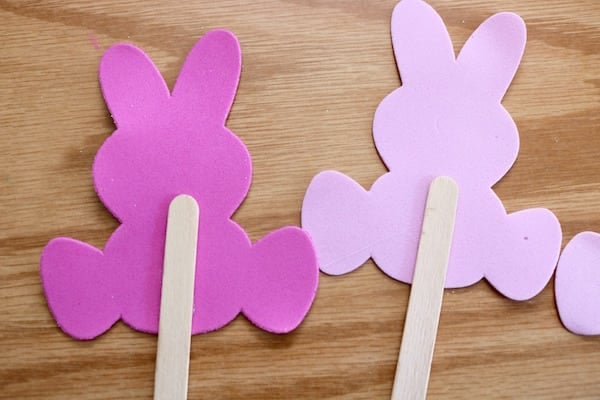 Funny Bunny Craft Sticks