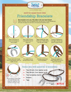 Spirit Riding Free Friendship Bracelet Craft - Jinxy Kids