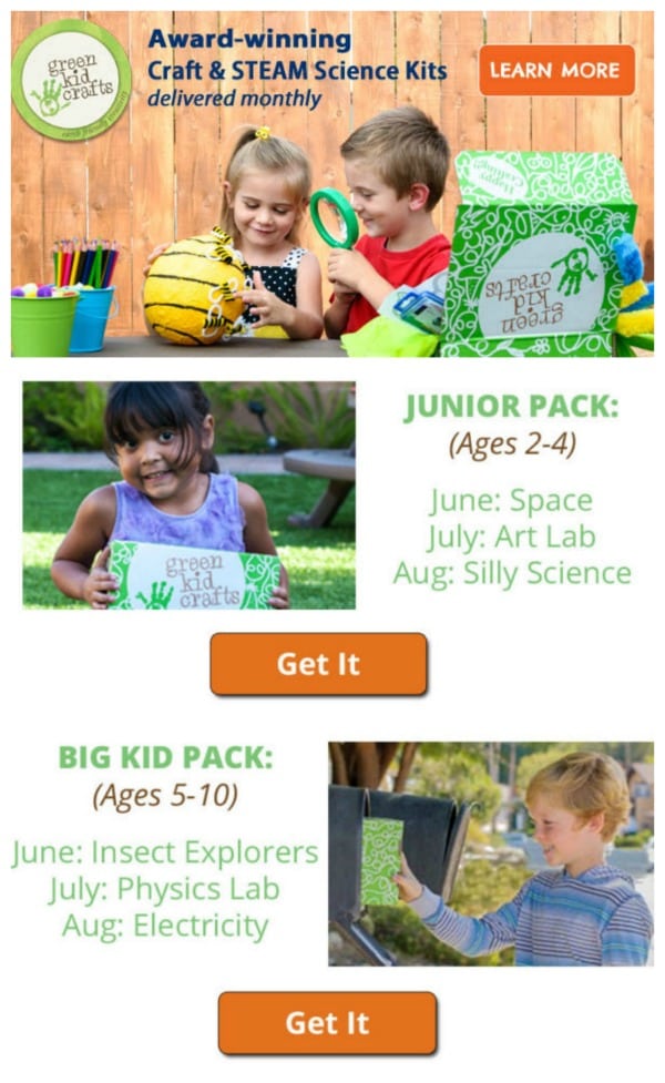 Celebrate a Summer of Fun and Learning with Green Kid Crafts - 15% Off  Coupon Code - Jinxy Kids