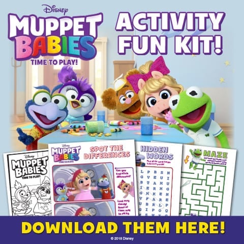 Muppet Babies Printable Activity Sheets