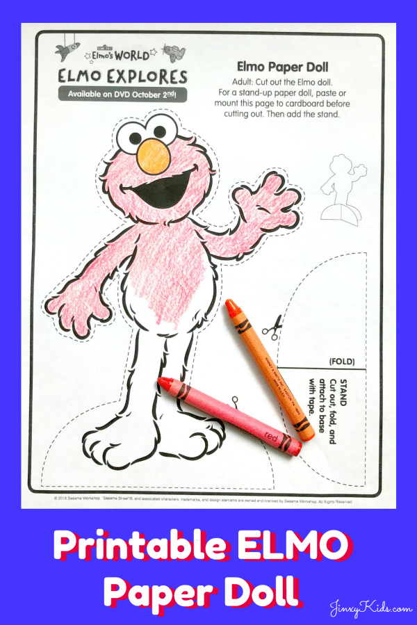 Printable ELMO Paper Doll