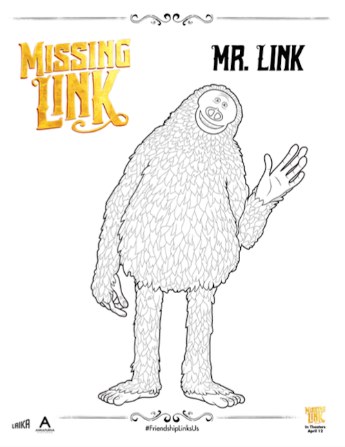 Missing Link Coloring Page Susan