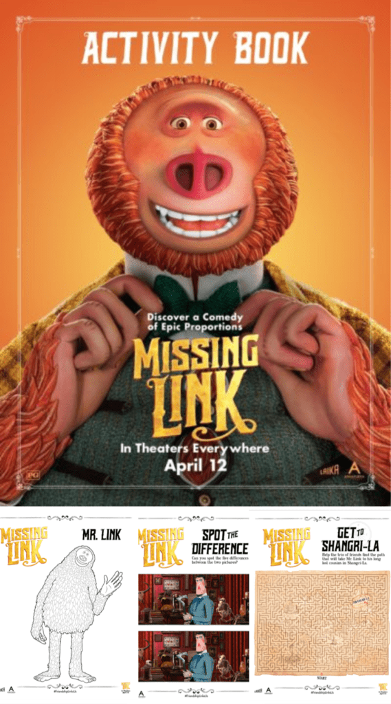 Missing Link Printable Activity Book