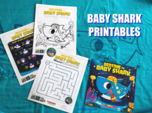 Baby Shark Printables: Coloring Sheet, Maze and Dance Moves - Jinxy Kids