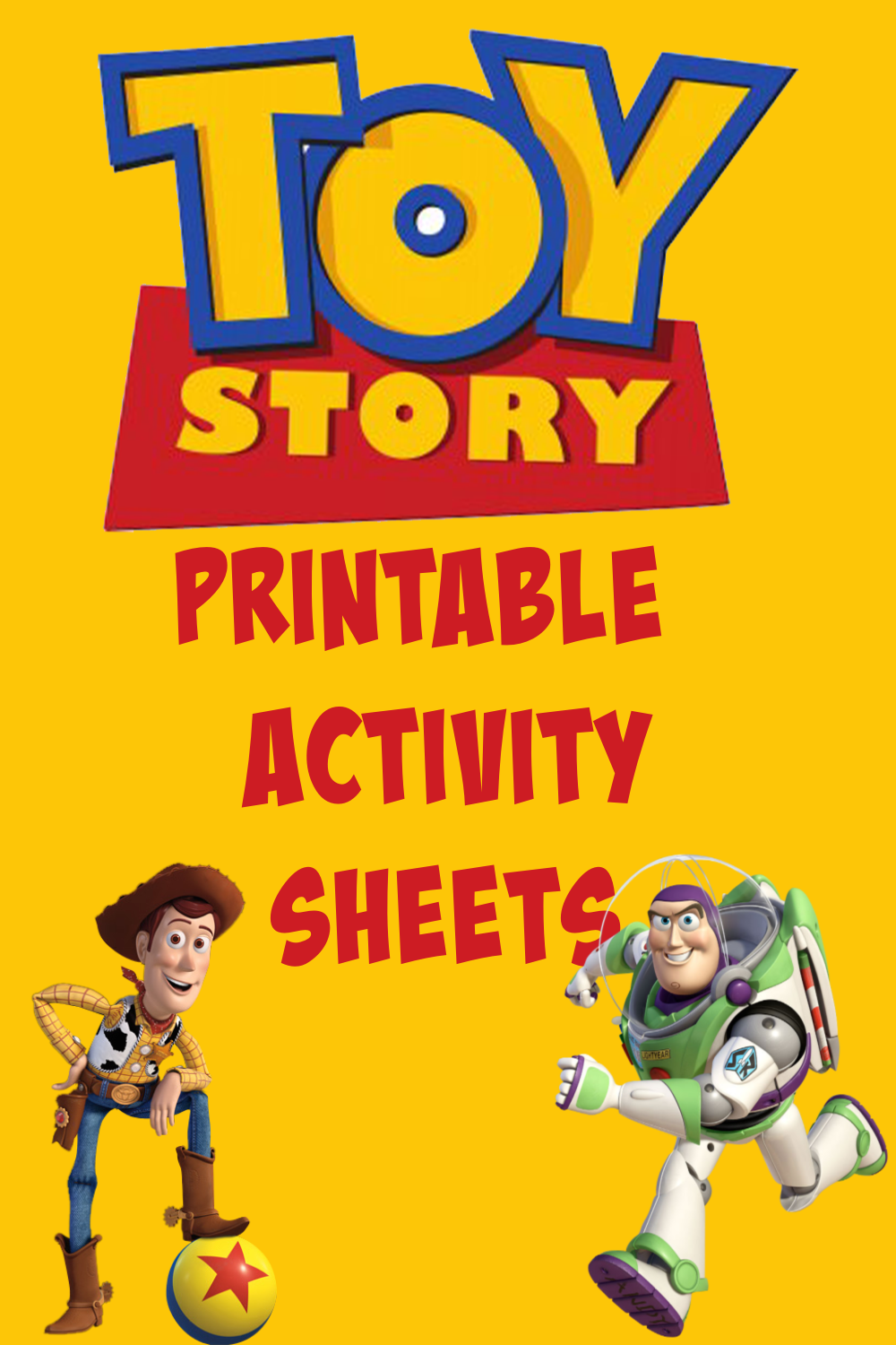 Toy Story 4 Printable Activity Sheets - Jinxy Kids