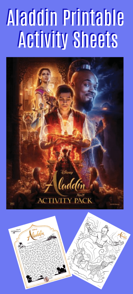 Aladdin Printable Activity Sheets