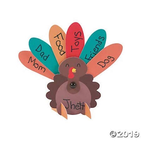 Thanksgiving Turkey Place Card Kit