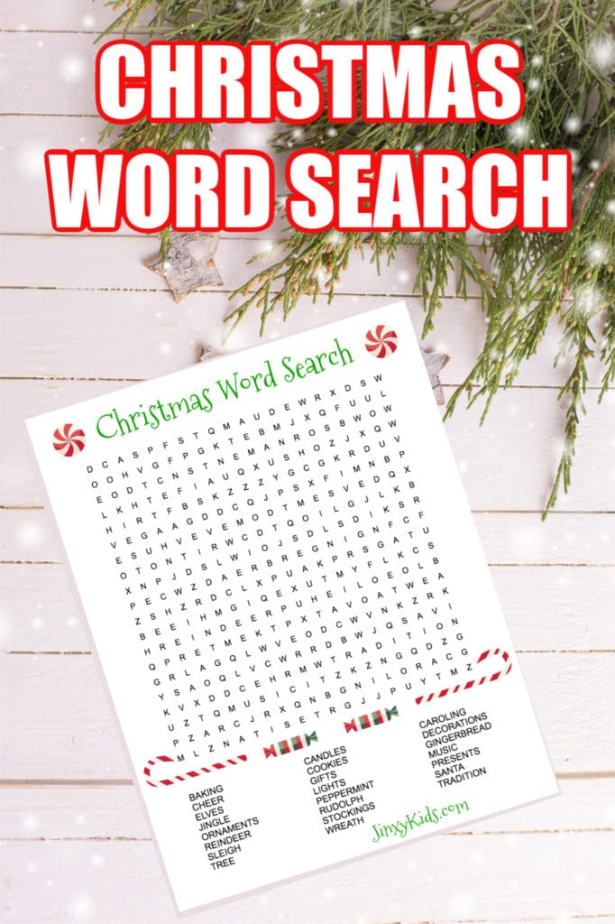 Christmas Word Search Puzzle