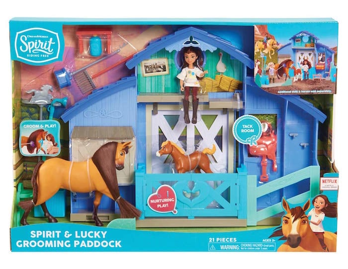 DreamWorks Spirit Riding Free Spirit & Lucky Grooming Paddock