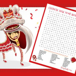 Chinese New Year Word Search Puzzle