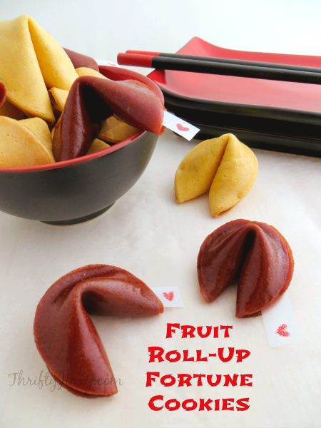 Make Fruit Roll-Up Fortune Cookies