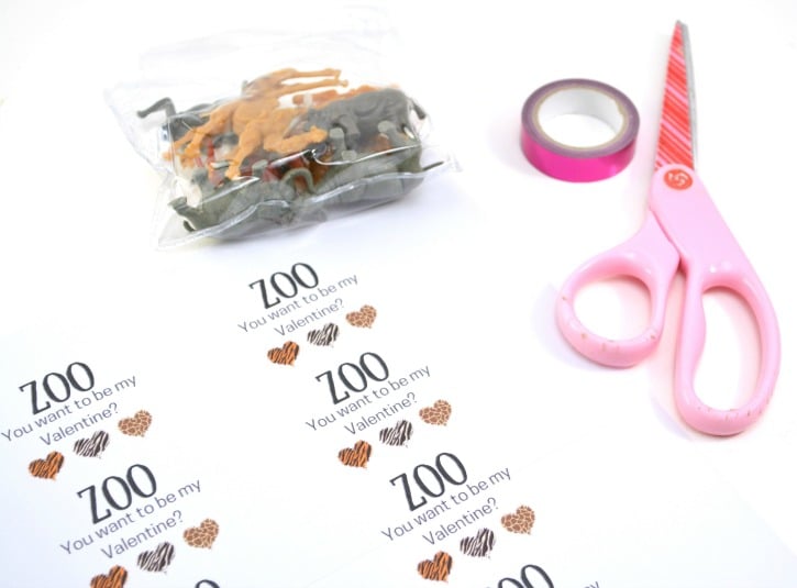 “Zoo You Want to be My Valentine” Valentine Cards - supplies needed