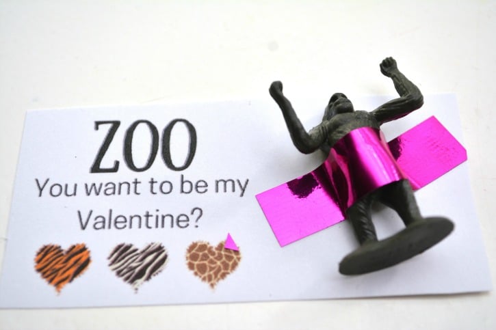 “Zoo You Want to be My Valentine” Valentine Cards process