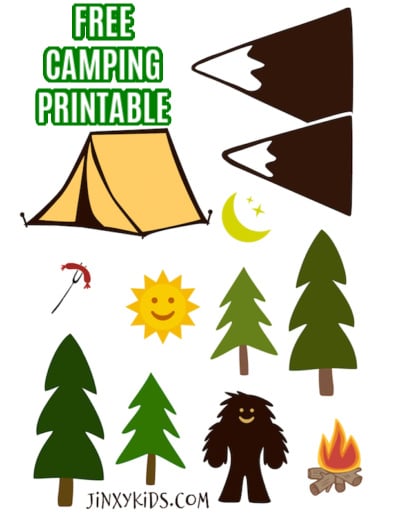 Free Camping Printable: Design a Campsite with Bigfoot! - Jinxy Kids
