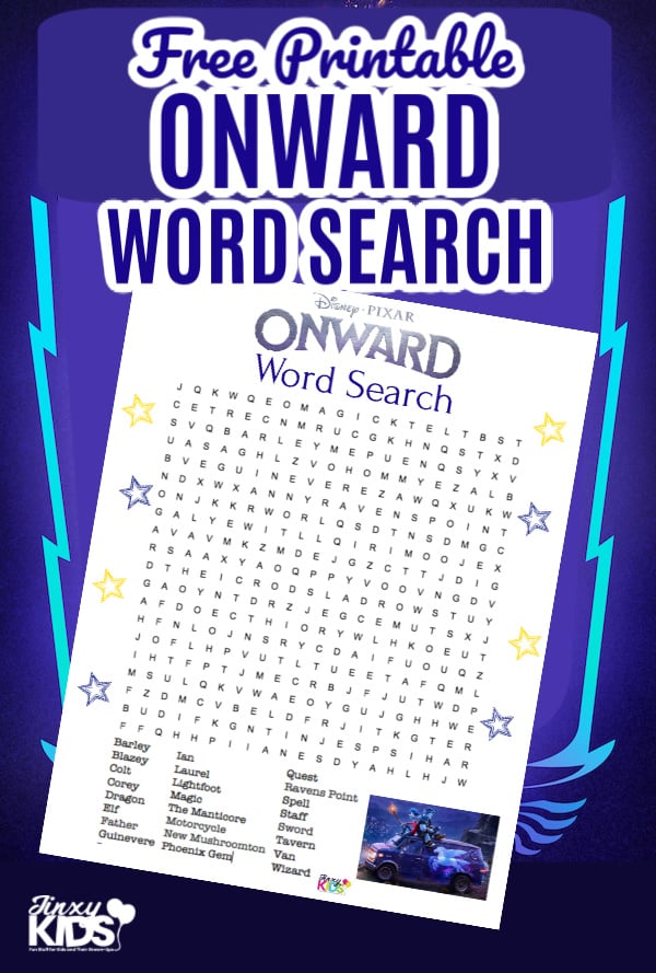 Free Printable Onward Word Search Puzzle