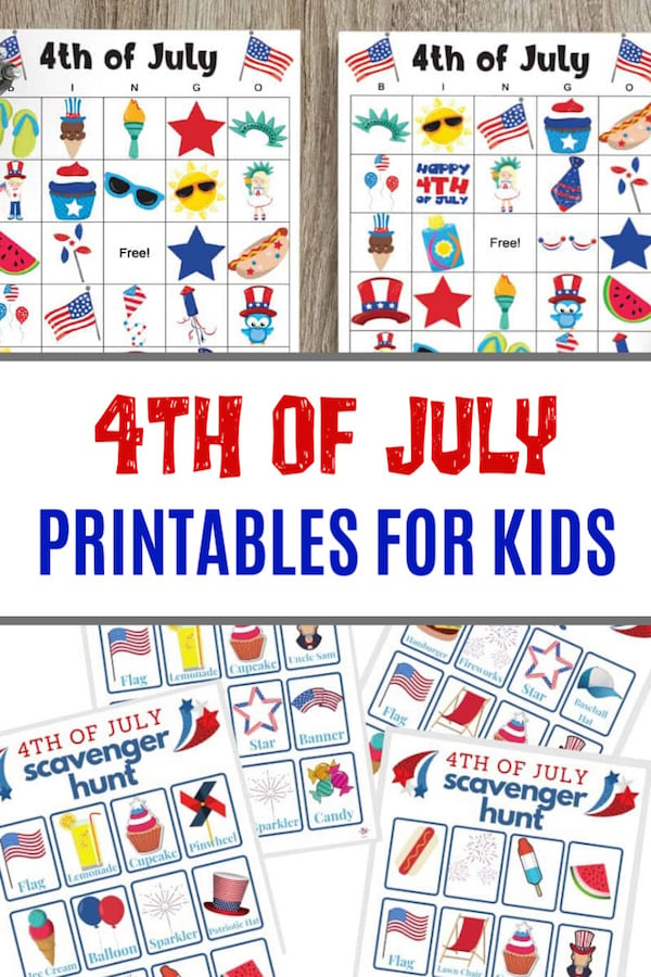 4th of July Printables for Kids