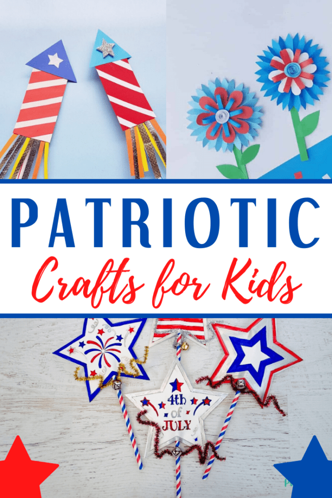 Patriotic Eagle Craft with Pom Poms - Perfect for 4th of July! - Jinxy Kids