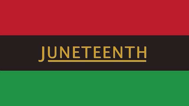 JUNETEENTH ON FLAG