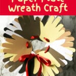 Handprint Paper Plate Wreath Craft for Kids