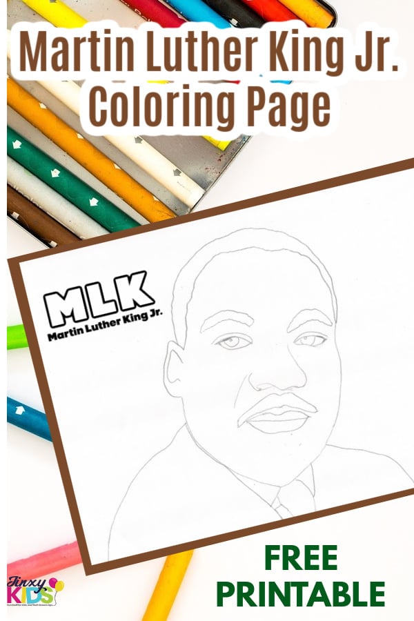 Martin Luther King Jr Printable Coloring Page