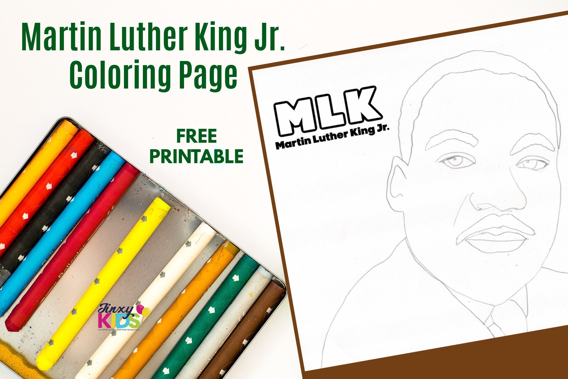 martin luther king free coloring pages