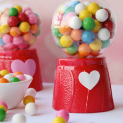 Valentine's Day Mini Gum Ball Machines