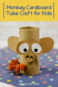 Monkey Cardboard Tube Craft for Kids - Jinxy Kids