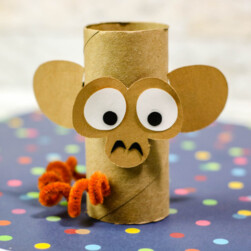 Monkey Cardboard Tube Craft for Kids