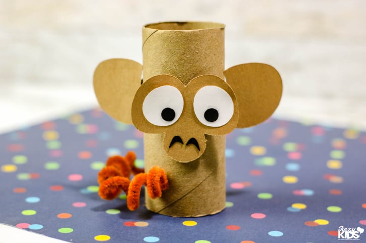 Monkey Cardboard Tube Craft for Kids