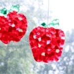 Melted Beads Apple Suncatchers Craft