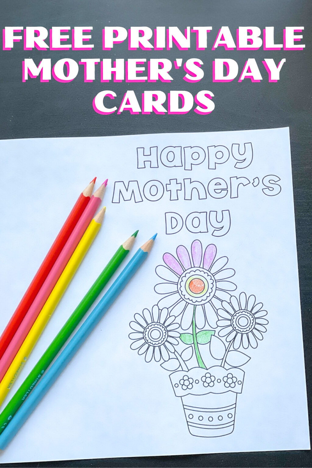 Free Printable Mother's Day Cards to Color - Jinxy Kids