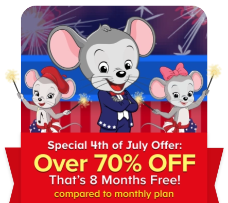 ABCmouse 4th of July Sale – Just $45 for 1 Year! - Jinxy Kids