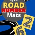 Toy Car Road Number Mats for Number Recognition