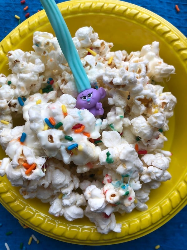 Trolls Popcorn Recipe for Valentine's Day