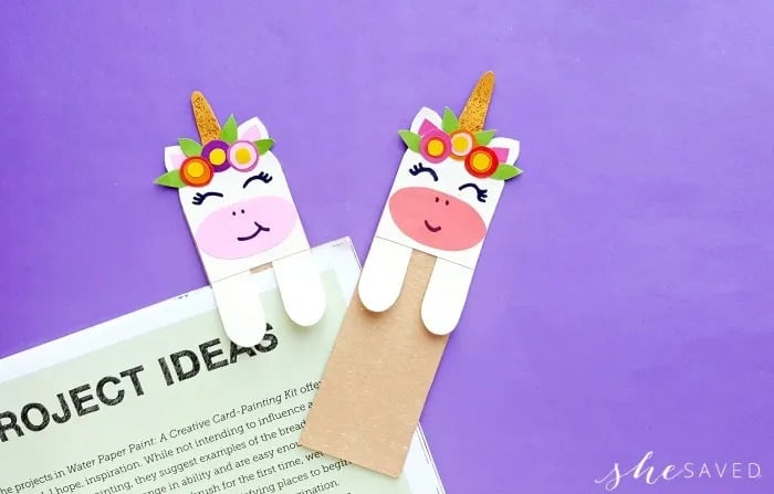 DIY Unicorn Bookmarks