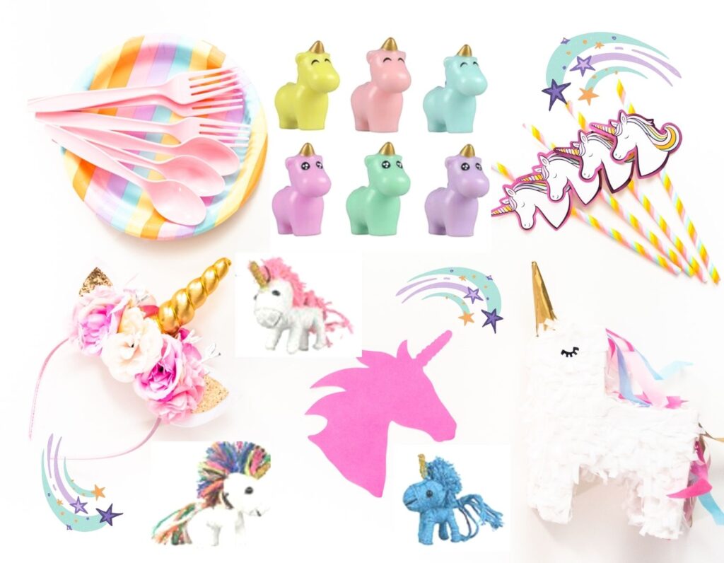 unicorn birthday party favors