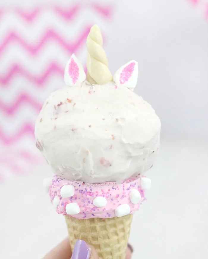 unicorn ice cream cones