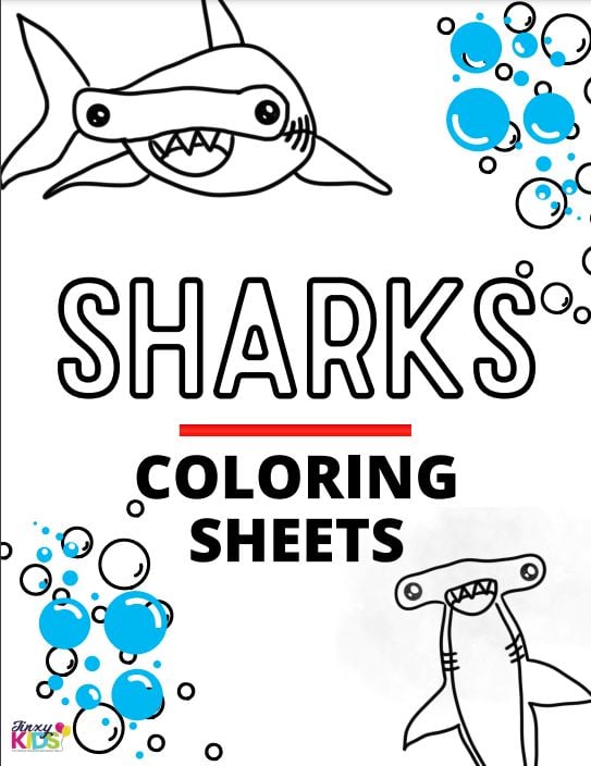 free sharks coloring pages