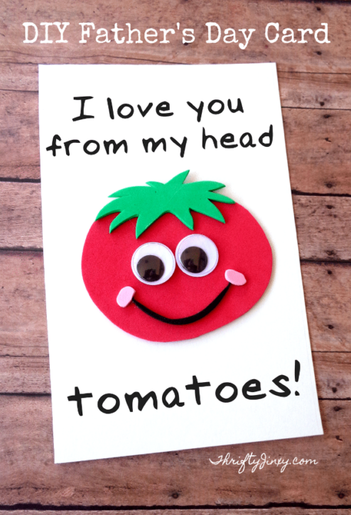 DIY Father's Day Card tomatoes