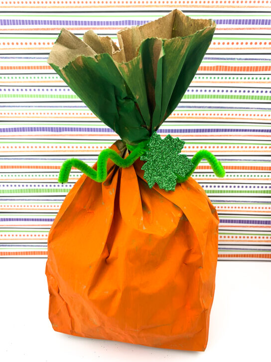 Paper Bag Pumpkin Craft for Kids