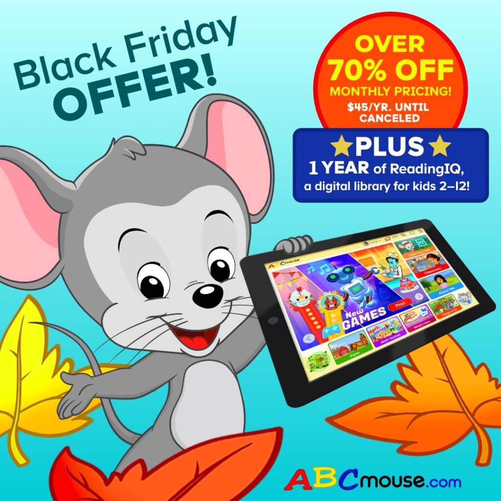 ABCmouse Black Friday Deal EXTENDED to 2024 Over 70 Off! + FREE GIFT