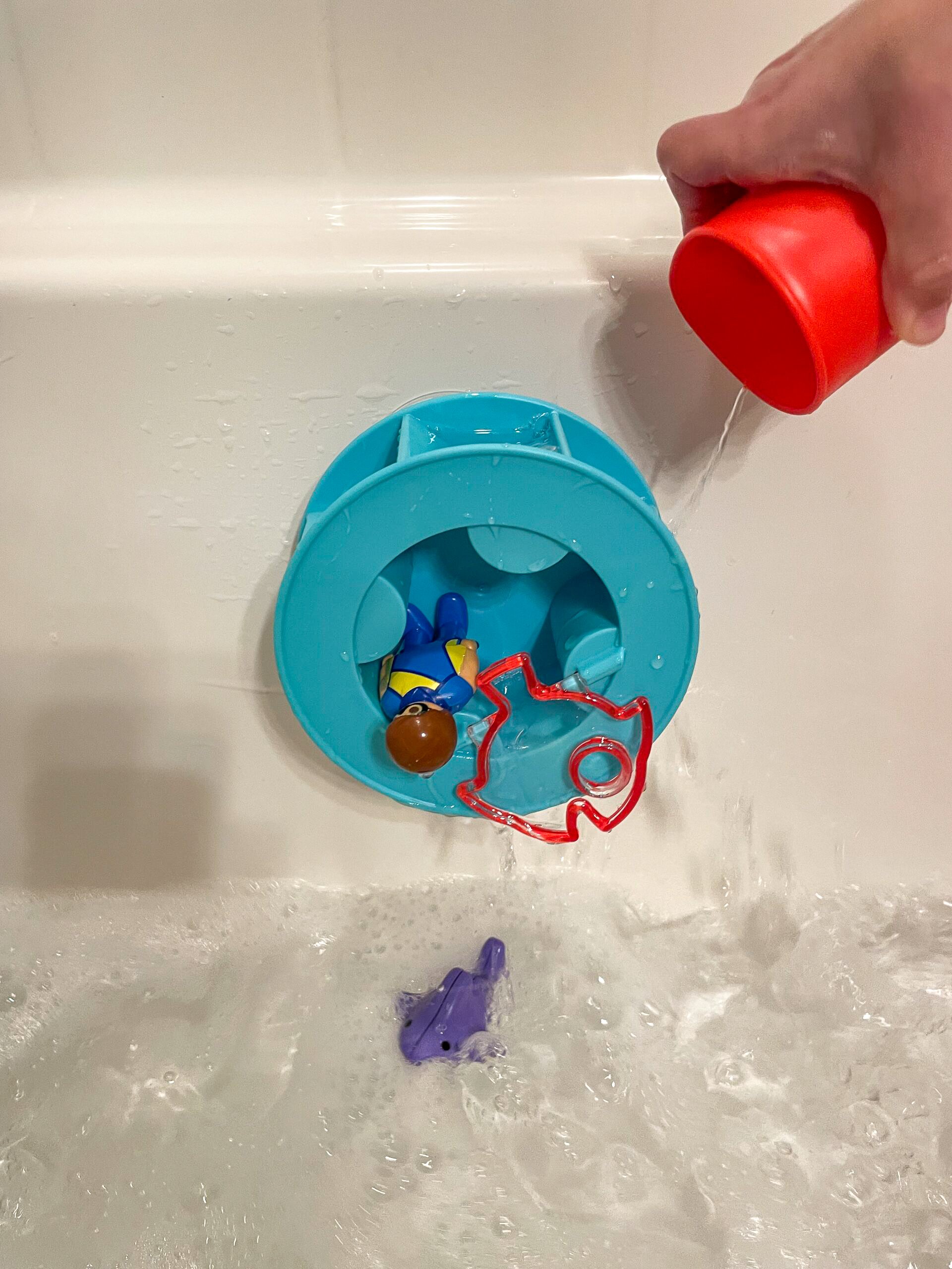 PLAYMOBIL 1.2.3. AQUA Water Wheel with Baby Shark in Action