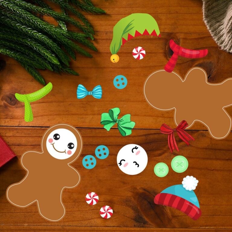Roll decorate a festive gingerbread game for christmas jinxy kids