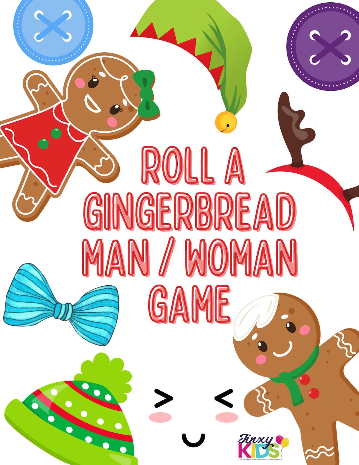 Roll a Gingerbread Man Game.