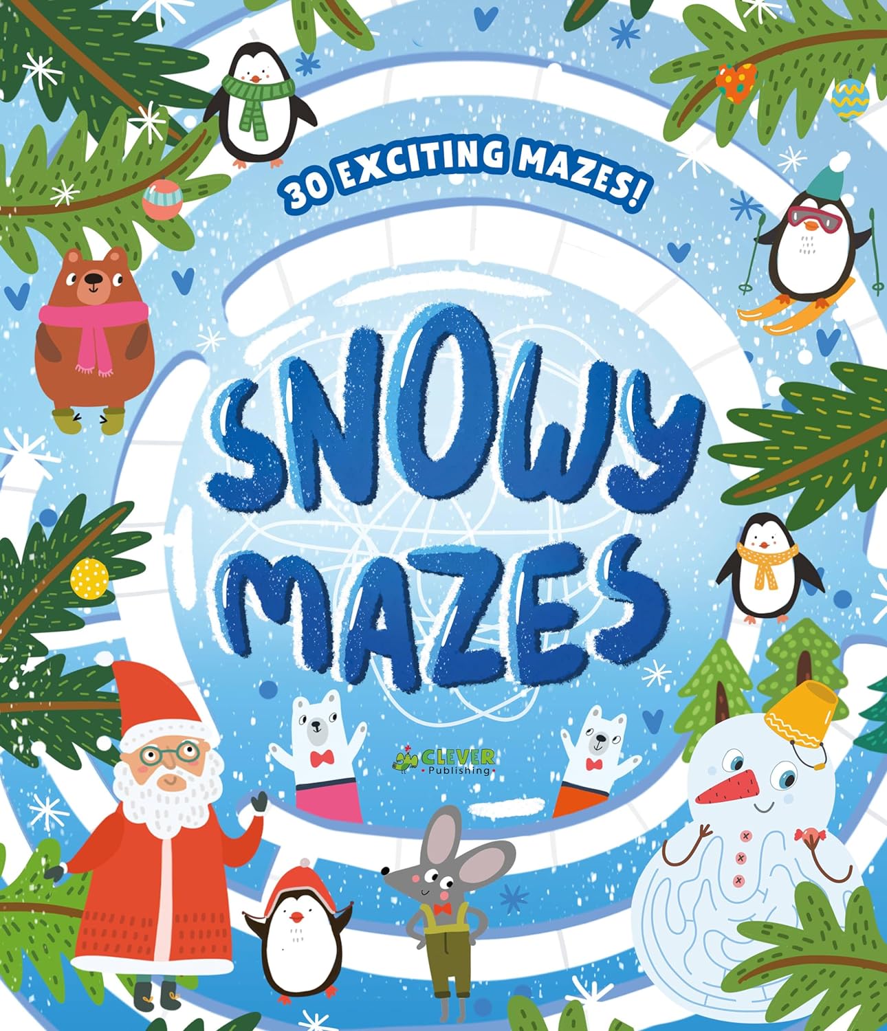 Snowy Mazes book by Clever Publishing.