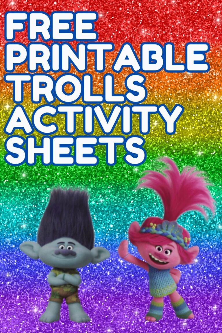 Free Printable Trolls Activity Sheets Featuring Trolls Band Together ...