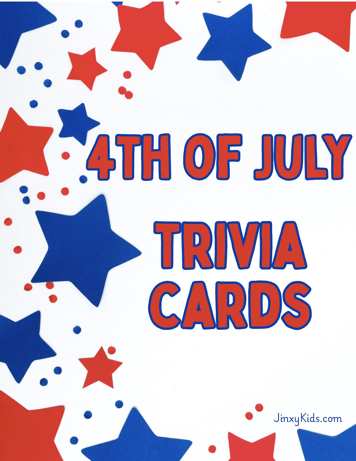 4th of July Trivia Cards.