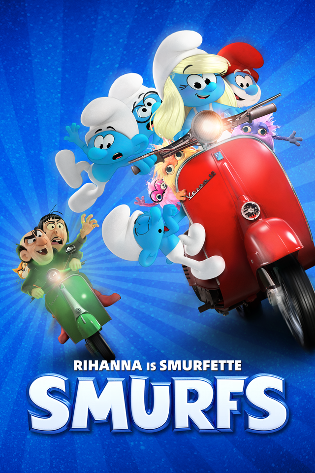 Smurfs Digital Movie Poster.